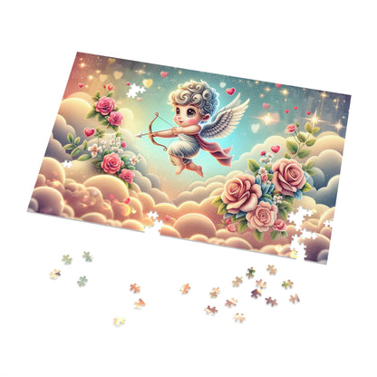 Cupid's Archery in the Clouds Jigsaw Puzzle (500 or 1000-Piece)