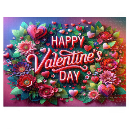 Cherished Embrace - 3D Floral Valentine's Day Jigsaw Puzzle (500 or 1000-Piece)