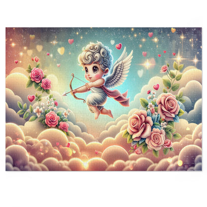 Cupid's Archery in the Clouds Jigsaw Puzzle (500 or 1000-Piece)