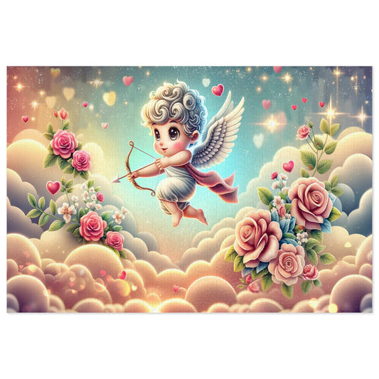 Cupid's Archery in the Clouds Jigsaw Puzzle (500 or 1000-Piece)