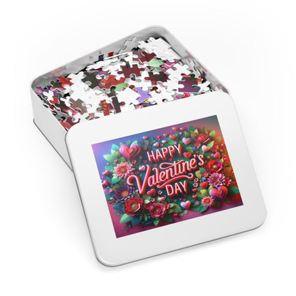 Cherished Embrace - 3D Floral Valentine's Day Jigsaw Puzzle (500 or 1000-Piece)