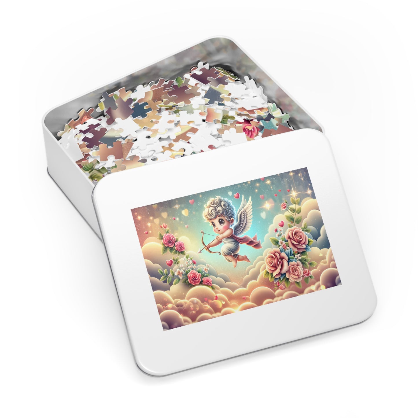 Cupid's Archery in the Clouds Jigsaw Puzzle (500 or 1000-Piece)