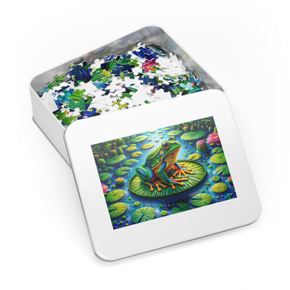 Mystical Mosaic Frog Jigsaw Puzzle (500 or 1000-Piece)