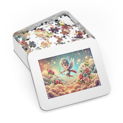 Cupid's Archery in the Clouds Jigsaw Puzzle (500 or 1000-Piece)